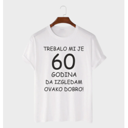 MAFIMI Majica Trebalo mi je 60 Godina, Bela
