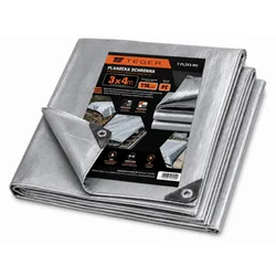 EG Močna ponjava 3x4 m srebrne barve 110 g/m2