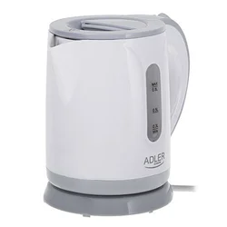Electric Električni kuhalnik vode Adler AD 1371g, 0,8 L, siva/bela