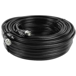 Gembird KABL-COAX-RG59+2X0.75-BNC/DC-15M Krimpovan kabl za video nadzor sa BNC+DC krajevima CCA 15m, Crni