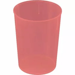 Waca plastični lonček 250 ml, rdeč