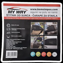 My Way Štitnik od sunca-Čarape za staklo