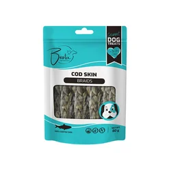 Besta Poslastica za pse Braids, Koža bakalara, 80 g