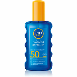 Nivea Sun Protect & Dry Touch nevidno pršilo za sončenje SPF 50 200 ml