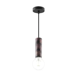 Luster na sajli SAGA 1xE27/40W/230V crna/bronza