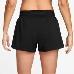 Nike W NK ONE SWSH HBR DF MR 3IN BR, ženske hlače za trčanje, crna HV2616