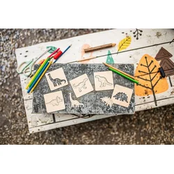 BeWooden Fox Puzzle 4 v1 - Dino