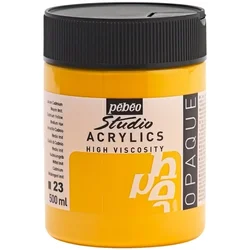 Pébéo Studio Fine Akrilna barva Medium Cadmium Yellow Hue 500 ml 1 kos