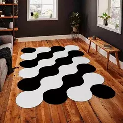 Conceptum Hypnose Tepih, 80x300cm, Crno-beli