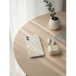 Sinsay - Set futrola za iPhone i AirPods sa cvetnim motivom - belo