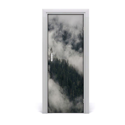 tulup.si Samolepilni tapete na vratih Oblak nad gozd 85x205 cm