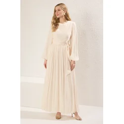 Trendyol Modest Ženska haljina, Krem