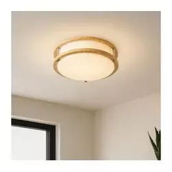 Brilagi - Plafonsko svetlo ELARO 2xE27/40W/230V prečnik 26 cm drveni dekor