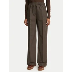Weekend Max Mara Hlače iz tkanine Petra 2625136052 Rjava Regular Fit