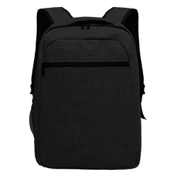 Poslovni ranac URBAN – odeljak za laptop 15/ melanž 600D poliester/ crni