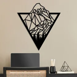Wallity Zidna dekoracija Mont Blanc, 55 x 50 cm, Crna