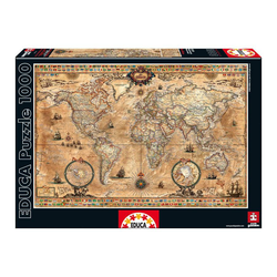 Educa - Puzzle Antique World Map II - 1 000 kosov