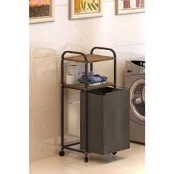 Hanah Home metalna korpa za veš Dh Box, 44 cm, braon