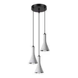 Sollux SL.1226 - Luster na sajli REA 3xE14/12W/230V beton