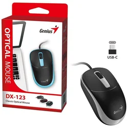 GENIUS GENIUS DX-123,USB-C,BLK+GREY