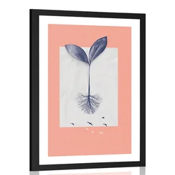 Plakat s paspartujem raznolikost narave - 20x30 silver