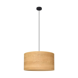Luster na sajli ALBA 1xE27/15W/230V prečnik 45 cm braon/crna
