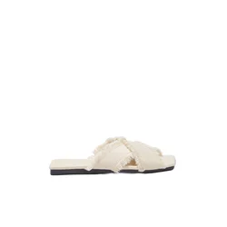 Trendyol Shoes Ženske papuče Takss25Te00043, Krem