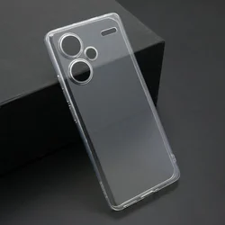 Maska za telefon Futrola ULTRA TANKI PROTECT silikon za Xiaomi Redmi Note 13 Pro Plus 5G providna (bela)