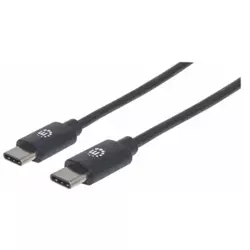 MANHATTAN kabel USB-C/USB-C. USB 2.0. 0.5m