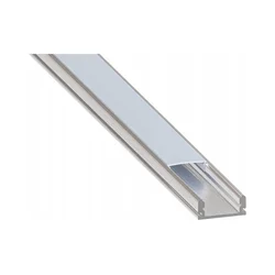 Ugradni profil za LED trake 1 m, srebrna/bela