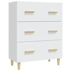 Komoda bijela 70 x 34 x 90 cm od konstruiranog drva