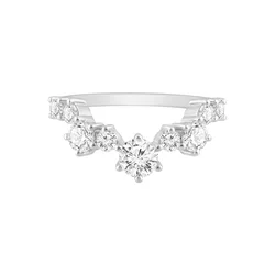 ETHISHER DIAMANTEN Prstan srebrna