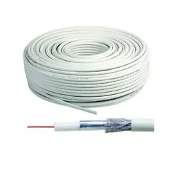 GEMBIRD KABL-COAX-RG6/100 white (X553)koaksialni kabl RG6 bez konektora,conductivity 18%,6.5mm,100m(1324) 38722