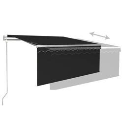 Automatska tenda s roletom i senzorom LED 3,5 x 2,5 m antracit