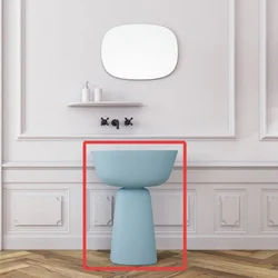 Milo Basin Single 70x51 Blue/White 592920
