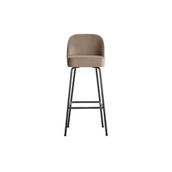 Bež žameten barski stol (višina sedeža 79 cm) Vogue – WOOOD
