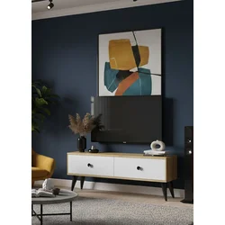 Hanah Home TV Komoda Mona 120, 120x40.5x32cm, Bela
