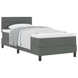 Krevet s opruga kutije Tamno siva 80 x 200 cm tkanina