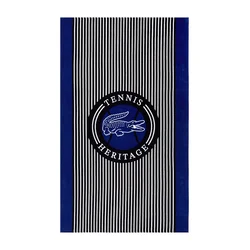 Lacoste velika brisača bombažna LACE Bleu 100 x 170 cm
