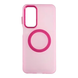Silikonska futrola Magsafe FLURO COLOR Samsung A16 ROZE