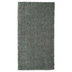 LINDKNUD Tepih, visoki flor, tamnosiva, 80x150 cm