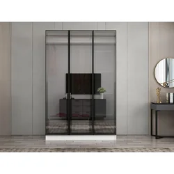 Hanah Home ormar sa reflektujućim staklom Nisa 20637, 135 cm, beli