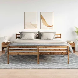 Noćni ormarići 2 kom s ladicama staro drvo 39x28x41 cm