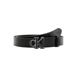Calvin Klein Pas  črna / srebrna