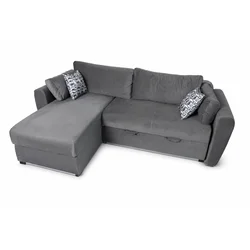 EuroAF Ugaona garnitura Stilo, 200x150 cm, Siva