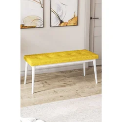 Hanah Home klupa Pera Bench, 105 cm, senf / bela