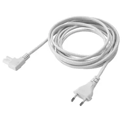 SYMFONISK Strujni kabl, tekstil/bela, 3.5 m