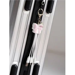Sinsay - Set USB kablova za punjenje sa motivom mašnica - roze