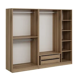 Hanah Home Kale 190 Dore v2 Garderober, 225x190x52cm, Braon