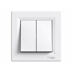 SCHNEIDER ELECTRIC Dupli Asfora /jednopolni prekidač ASFORA /10AX beli